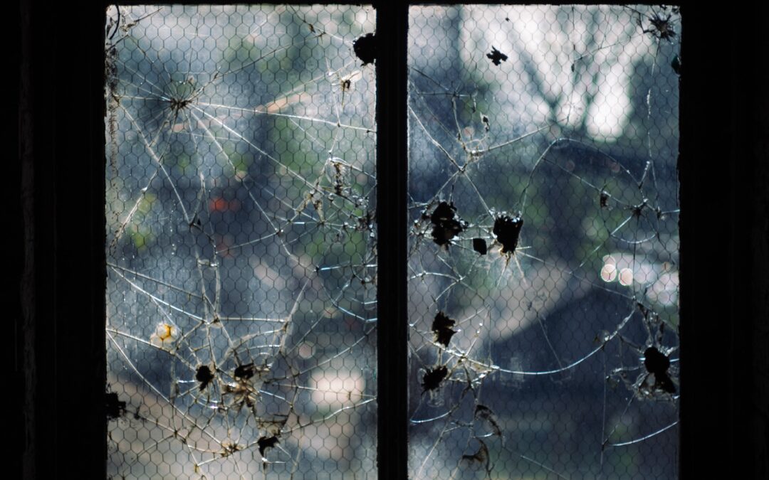 A broken window suggests a look into a broken past. How do we overcome regret